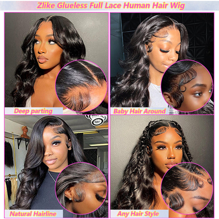 13x6 Raw Indian Lace Frontal Human Hair Wig ,Glueless HD Full Lace Wigs, Brazilian Straight Loose Deep Wig for Black Women