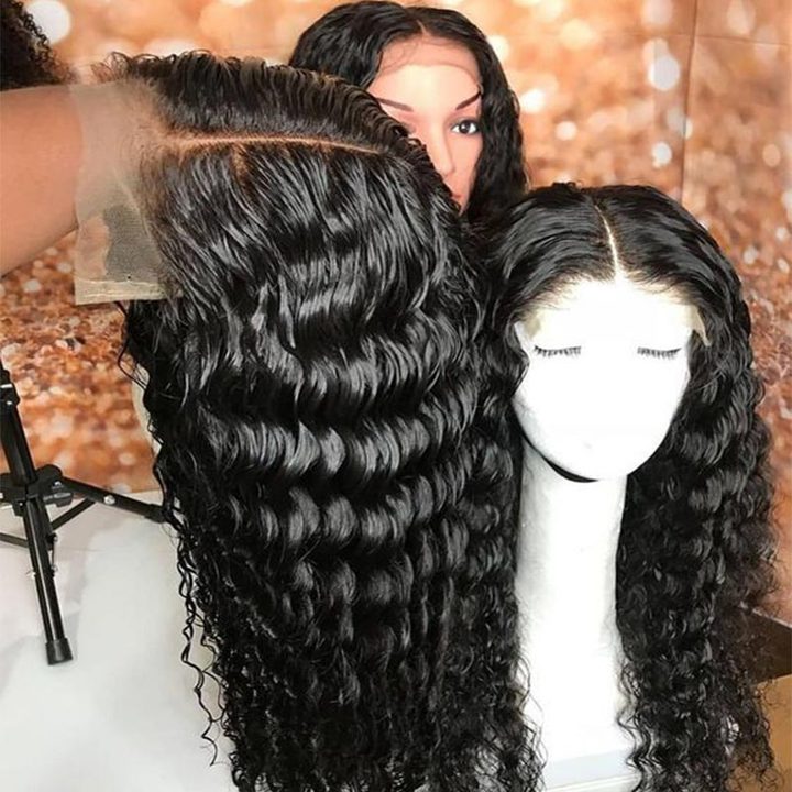 Loose Deep Wave Transparent HD 13x4 13x6 360 Full Lace Front Frontal Wig Glueless Brazilian Pre Pluck Raw Lace Human Hair Wigs